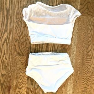 White 2 piece Dancewear set!